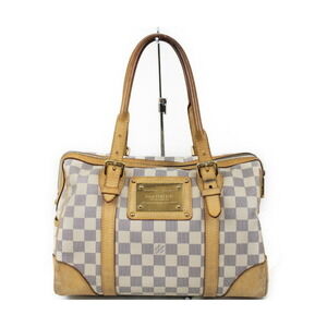 LOUIS VUITTON Berkeley Damier Azur White Shoulder Handbag